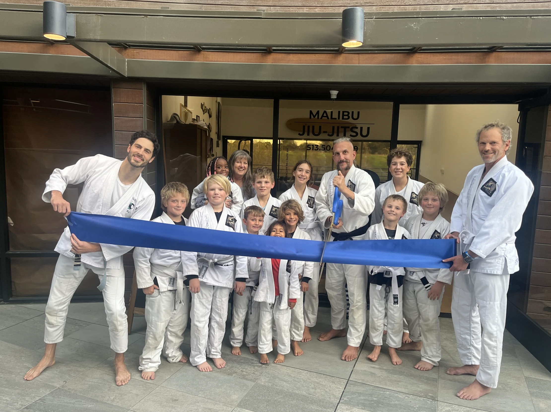 Ribbon cutting at Malibu Jiu Jitsu - Malibu Business Reopening